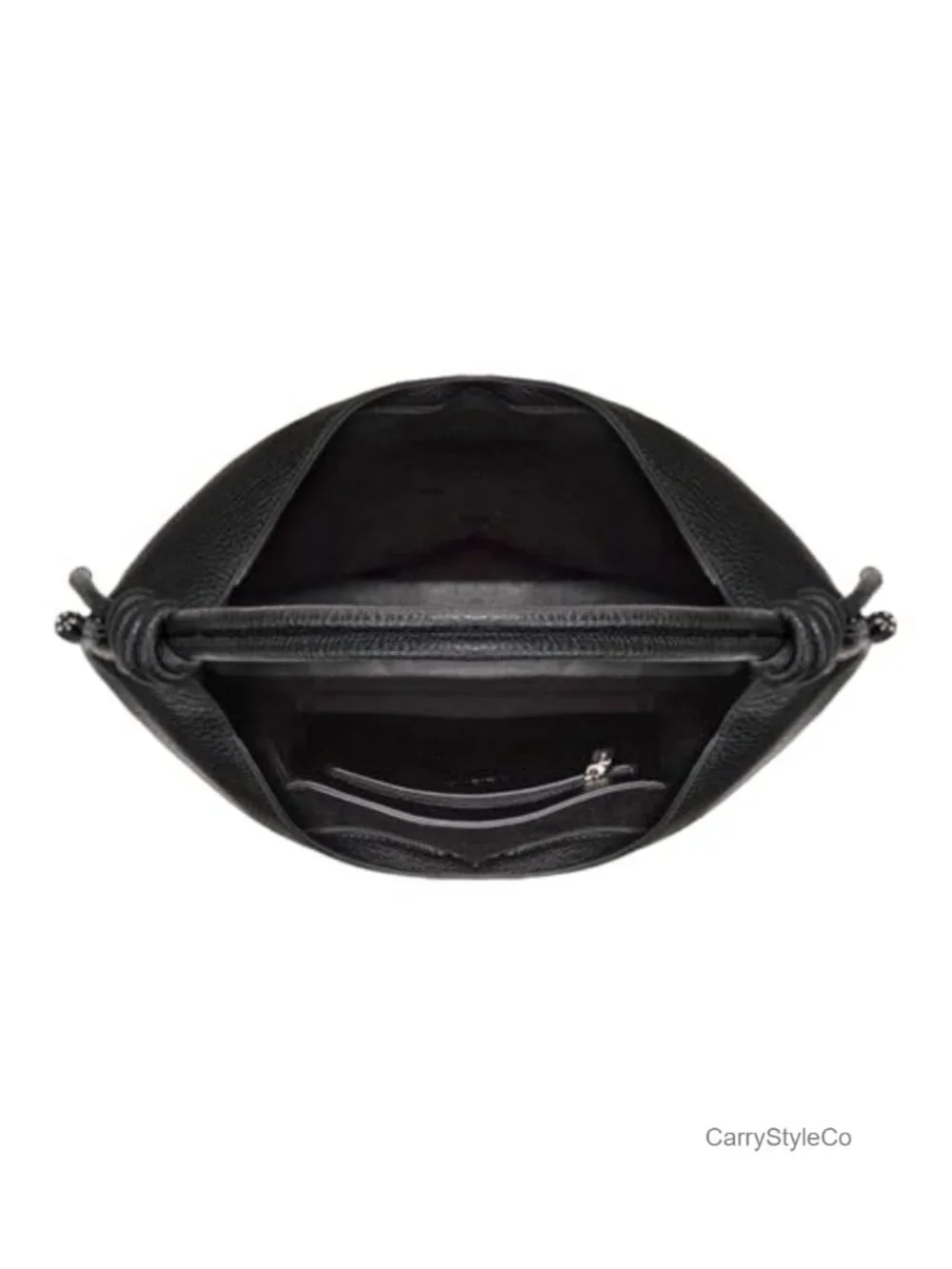 Slouchy Vegan Leather Hobo Shoulder Bag Knotted Handle Large